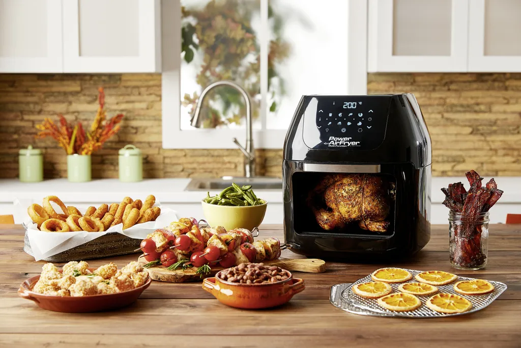 Mediashop Power AirFryer Multi-Function Heißluftfritteuse Backen Toasten Drehgrill Inkl. Rezeptheft Grillspieß 1800 Watt 8 Mediashop Power AirFryer Multi-Function Heißluftfritteuse Backen Toasten Drehgrill Inkl. Rezeptheft Grillspieß 1800 Watt – Bild 6