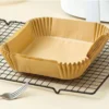 100 Stück Heißluftfritteuse Ausgekleidet Mit Fritteusenunterlage Papier Einweg-Backpapier Dampfgarer Papierunterlage Braun -Bosch Verkäufe c401c02810f9f007703ddb668b55c250