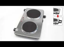 CLATRONIC Doppelkochplatte DKP 3668 Edelstahl Herdplatte Kochplatte 1000/1500W -Bosch Verkäufe c435ca0fbd8ea7cc63d3d1f8a5605459