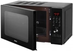 Amica AMGF20E1GB, Arbeitsplatte, Grill-Mikrowelle, 20 L, 700 W, Tasten, Drehregler, Schwarz