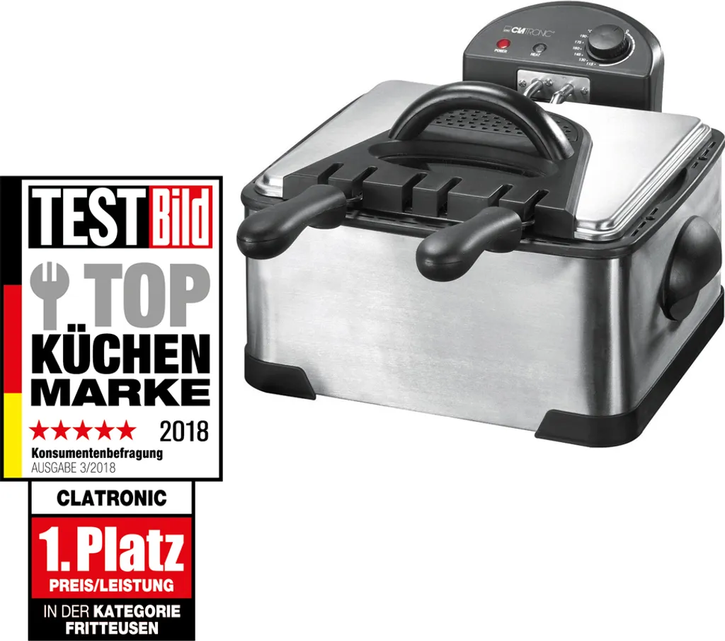 Clatronic FR 3195 Doppel-Kaltzone-Fritteuse 7 Clatronic FR 3195 Doppel-Kaltzone-Fritteuse – Bild 5