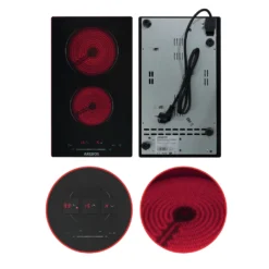 AREBOS Glaskeramikkochfeld, 3000 W, 2 Kochfelder, 30cm, Autark, Mit Sensor Touch -Bosch Verkäufe c599b16086a0e8c230e35a4720191dcc