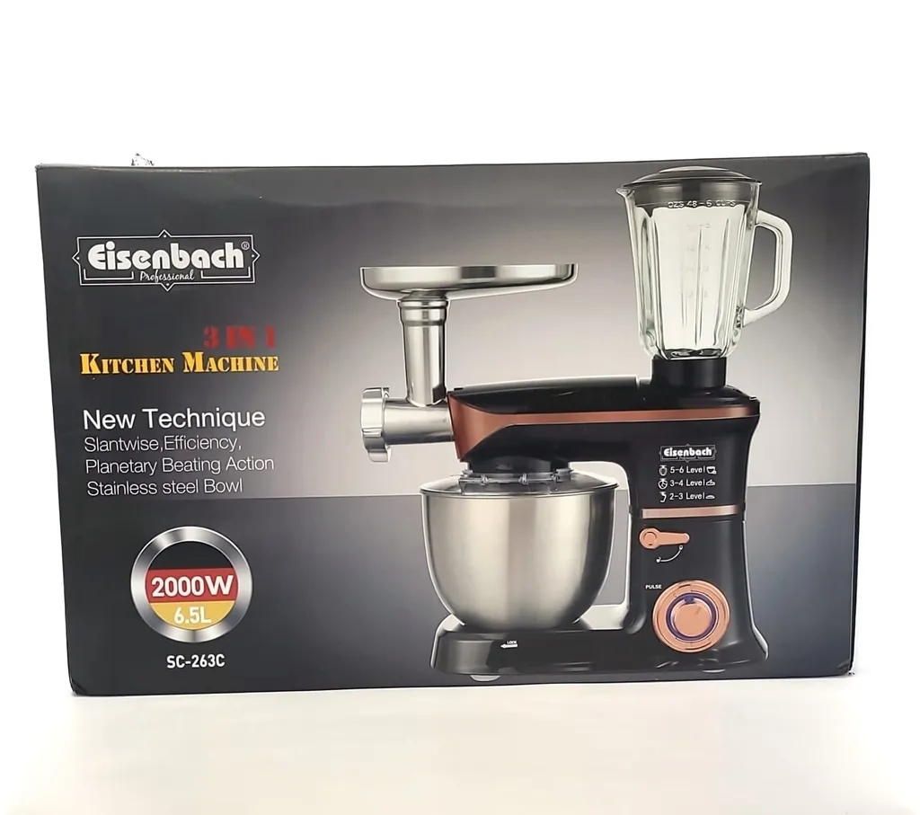 Eisenbach Teig-/Küchenmaschine 3in1 (SC263C) 5 Eisenbach Teig-/Küchenmaschine 3in1 (SC263C) – Bild 3