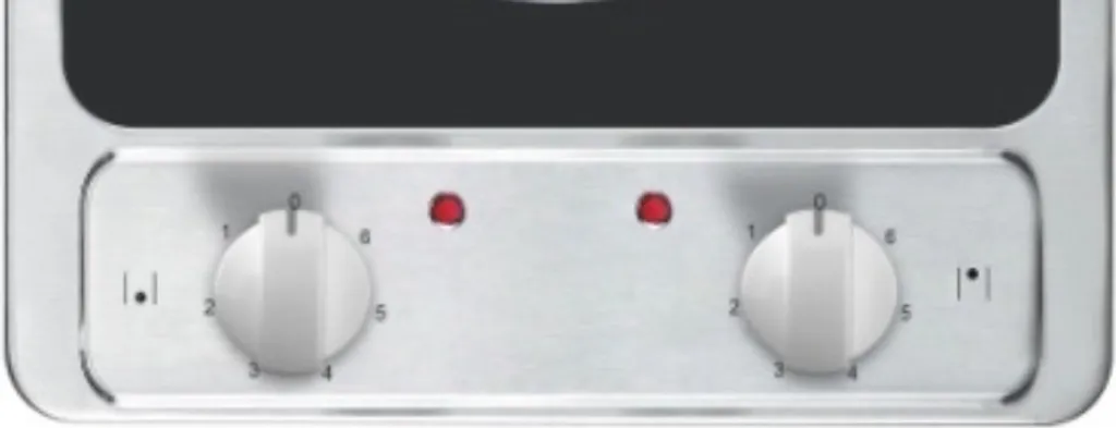 KF-IX-2F Glaskeramik Doppelkochplatte Edelstahl 230V Autark 2 Einbau 6 KF-IX-2F Glaskeramik Doppelkochplatte Edelstahl 230V Autark 2 Einbau – Bild 4