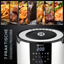 BALTER Heißluftfritteuse Heissluft Friteuse Heißluft Fritteuse Edelstahl 5 Liter XXL -Bosch Verkäufe d2e0c7638ac7a78a3b4650c33ca5bd5a