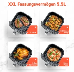 Cosori 5.5L XXL Heißluftfritteuse Mit Dörr-Funktion 19 Cosori 5.5L XXL Heißluftfritteuse Mit Dörr-Funktion -Bosch Verkäufe d302236560ce1d000ca8841f3e713578
