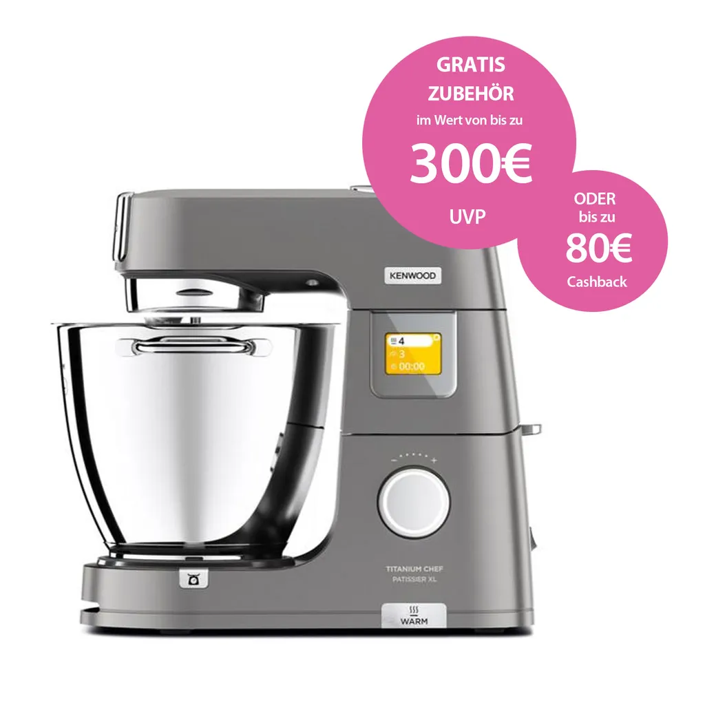 Kenwood KWL90.244SI Titanium Chef Patissier XL Küchenmaschine 7/5L 1400 Watt 18 Kenwood KWL90.244SI Titanium Chef Patissier XL Küchenmaschine 7/5L 1400 Watt – Bild 16