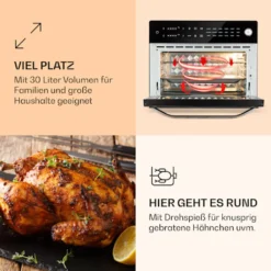 Klarstein Vigor Air Heißluftfritteuse XXL - Airfryer Mit 1800 W - 30 Liter - 18 Programme - Ober- Und Unterhitze - Digitales Bedienfeld Mit Touchscreen - Edelstahl 15 Klarstein Vigor Air Heißluftfritteuse XXL - Airfryer Mit 1800 W - 30 Liter - 18 Programme - Ober- Und Unterhitze - Digitales Bedienfeld Mit Touchscreen - Edelstahl -Bosch Verkäufe d3b9c3415cb0ced4db9c442daea2c315