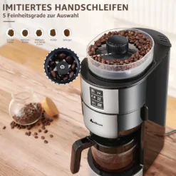 Kompakte Kaffeemaschinen Mit Mahlwerk Filterkaffeemaschine Kaffeemaschine Mit Mühle Für Bohnenkaffee Und Kaffeepulver 2/4/6 Tassen, Schwarz -Bosch Verkäufe d5554f11f2b048886cb396c50dc81a02