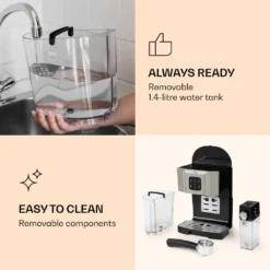 BellaVita Kaffeemaschine 3-in-1 1450 W 20 Bar Milchschäumer -Bosch Verkäufe d56adfe7a87c52751f8445a1699045f1