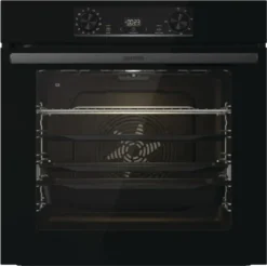 Gorenje BPS6737E14BG Einbau-Elektrobackofen, Schwarz, 77 L Volumen, 59,5 Cm Breite, Ober-/Unterhitze + Umluft, Selbstreinigungsfunktion, Display, Integrierte Uhr