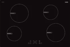 Vestel Induktionskochfeld VEA35706 Kochfeld 78cm Autark Rahmenlos 80