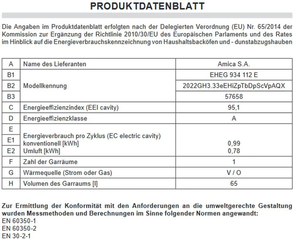 Amica - EHEG 934 112 E - Einbau-Herdset - Gas - Edelstahl 6 Amica - EHEG 934 112 E - Einbau-Herdset - Gas - Edelstahl – Bild 4