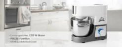 Küchenmaschine GUSTUS GULIVER II ETA112890010, 1200 W, PULSE Funktion, Ganzmetallausführung, Kneten, Schlagen, Mixen, Faschieren, Fleischwolf, Füllen Von Würsten -Bosch Verkäufe db0b2fe0d73f7e54da818bf54ea9d8c1