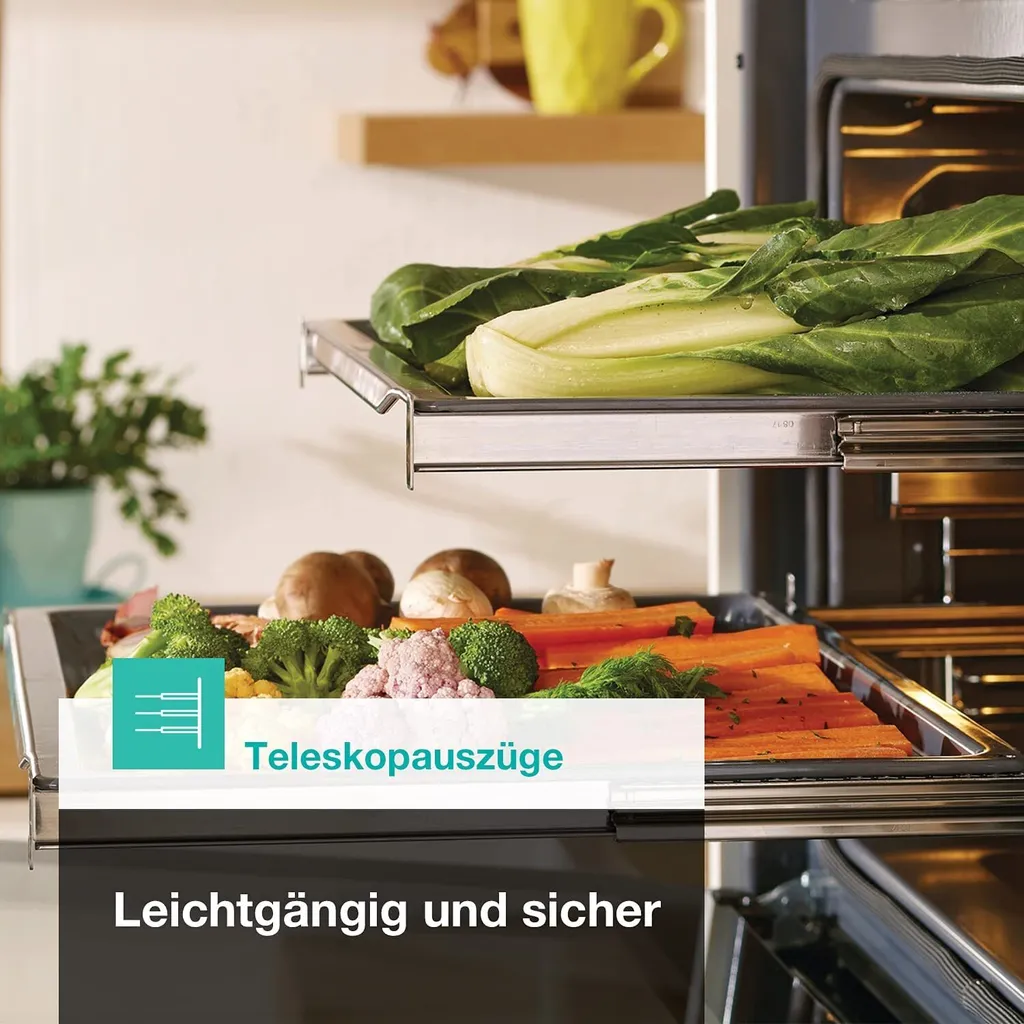 Gorenje Black Set 4 Einbauherd-Set Mit Glaskeramik-Kochfeld Mit Edelstahlrahmen, Heißluft - 77L XXL Volumen - ExtraSteam - GentleClose - EcoClean - AirFry - PizzaMode - PerfectGrill - Teleskopauszüge - Schwarz 18 Gorenje Black Set 4 Einbauherd-Set Mit Glaskeramik-Kochfeld Mit Edelstahlrahmen, Heißluft - 77L XXL Volumen - ExtraSteam - GentleClose - EcoClean - AirFry - PizzaMode - PerfectGrill - Teleskopauszüge - Schwarz – Bild 16