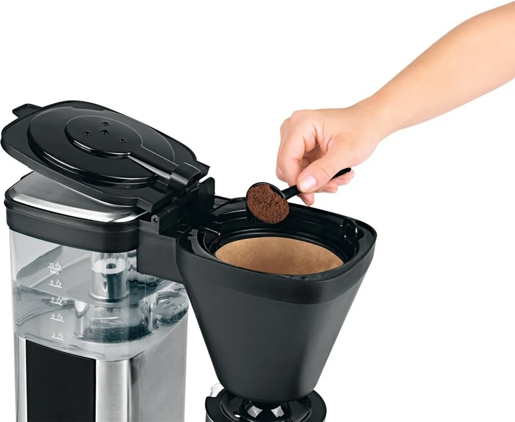 BEEM DIRECT-BREW Filterkaffeemaschine - Glas Kaffeemaschine Filter Kaffeemaschine 10 Tassen Timer Kaffeeautomat Display 14 BEEM DIRECT-BREW Filterkaffeemaschine - Glas Kaffeemaschine Filter Kaffeemaschine 10 Tassen Timer Kaffeeautomat Display – Bild 12