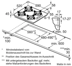 Siemens EO6B6PB10 Gaskochfeld Schwarz Hartglas GAS KOCHFELD HERD -Bosch Verkäufe e5fcca2dcf321ad711179f1cf379dc51