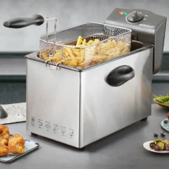 Monzana Fritteuse 4 Liter Edelstahl Mit Öl 2000 Watt Herausnehmbarer Ölbehälter Regelbare Temperatur Kaltzonentechnik -Bosch Verkäufe e710533ba95f3b16a9c3caddf0f5ebf5