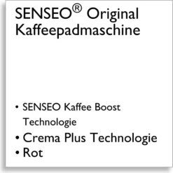 Philips Senseo Kaffeepadmaschine HD 6553/80 Original, Farbe Rot -Bosch Verkäufe e7a86882ae62062792077eb384b632a3