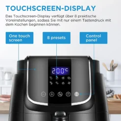 Midea Heißluftfritteuse 3,5L Heißluft Fritteuse Mit 8 Verschiedene Programmen, Digital Touchscreen, Temperaturkontrolle, 1500W Heissluftfritteuse Air Fryer -Bosch Verkäufe e85c8a74488a1c61831c4070b2fbc3f2