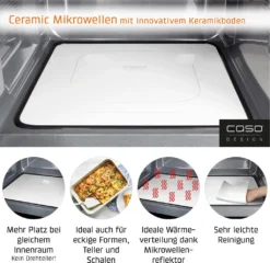 CASO MG20 Ceramic Menu Design Mikrowelle Mit Grill Und Flachem Keramikboden -Bosch Verkäufe e8ae6731bfc8c281d30fd650d9ea1a4d