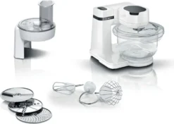 Bosch Küchenmaschine MUMS2TW01 700 Watt 4 Arbeitsstufen 3,8 Liter 3 Antriebe