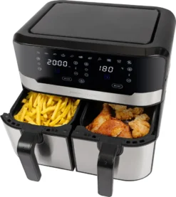 ProfiCook® Doppel-Heißluftfritteuse 9 Liter, XXL Heißluftfritteuse Doppelkammer, Frittieren Mit Heißer Luft Ohne Zusätzliches Öl, 9 Programme, Air Fryer, Touchscreen, PC-FR 1242 H, 2400W -Bosch Verkäufe eba29f133798b7e1c27ef94b3137dc32