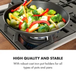 Klarstein Alchemist 4 Zonen Gaskochfeld , 4-flammig , Autark , 58,3 Cm , Einbau , Aluminium-Brenner , Stark-Brenner , Erdgas/Butangas , Edelstahl , Automatische Abschaltung , Topfträger Aus Gusseisen , Glaskeramik , Inkl. Schlauch Und Druckminderer , Schwarz -Bosch Verkäufe ec1069a5303c79d65971b9f9820ac2c0