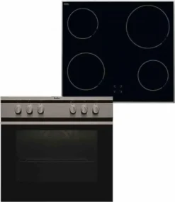 Amica - EHC 12716-2 E - Einbau-Herdset - Glaskeramik-Kochfeld - Edelstahl