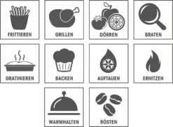 GOURMETmaxx Heißluft-Fritteuse Digital - 12l - 1800W Heißluft Fritteuse Fettfrei 12L Friteuse Airfryer Digital Drehgrill XL Fritöse -Bosch Verkäufe f2dd659a1f697990992a39b443078570