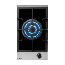 Klarstein Alchemist Gaskochfeld . Wokbrenner Aus Aluminium , Inklusive Schlauch Und Druckminderer , Elektrische Zündung , Für Flüssig- Oder Erdgas , Glaskeramik