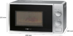 Clatronic Mikrowelle Mit Grill MWG 792, 700 Watt Mikrowellen- + 800 Watt Grillleistung, 30 Minuten-Timer Mit Endsignal, 20 Liter Garraum Mit Beleuchtung, Silber -Bosch Verkäufe f365d5e7dceafaa9a3914c35e5236c93