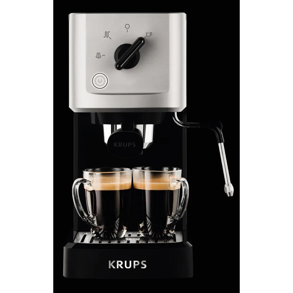 Krups Espressomaschine Calvi Steam&Pump XP344010 + Kaffeemühle + 1kg Best Crema Kaffeebohnen 6 Krups Espressomaschine Calvi Steam&Pump XP344010 + Kaffeemühle + 1kg Best Crema Kaffeebohnen – Bild 4