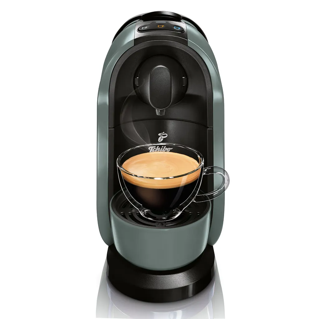 Tchibo Cafissimo Pure Kaffeemaschine Kapselmaschine Inkl. 30 Kapseln Für Caffè Crema, Espresso Und Kaffee, Arctic Green 4 Tchibo Cafissimo Pure Kaffeemaschine Kapselmaschine Inkl. 30 Kapseln Für Caffè Crema, Espresso Und Kaffee, Arctic Green – Bild 2
