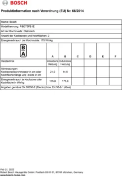 Bosch Serie 6 PIB375FB1E Elektro-Kochfelder - Schwarz 17 Bosch Serie 6 PIB375FB1E Elektro-Kochfelder - Schwarz -Bosch Verkäufe f727826361782f57126afa0b839a708a