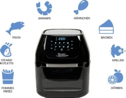 Mediashop Power AirFryer Multi-Function Heißluftfritteuse Backen Toasten Drehgrill Inkl. Rezeptheft Grillspieß 1800 Watt 14 Mediashop Power AirFryer Multi-Function Heißluftfritteuse Backen Toasten Drehgrill Inkl. Rezeptheft Grillspieß 1800 Watt -Bosch Verkäufe f7577960badf222369264894854423cb