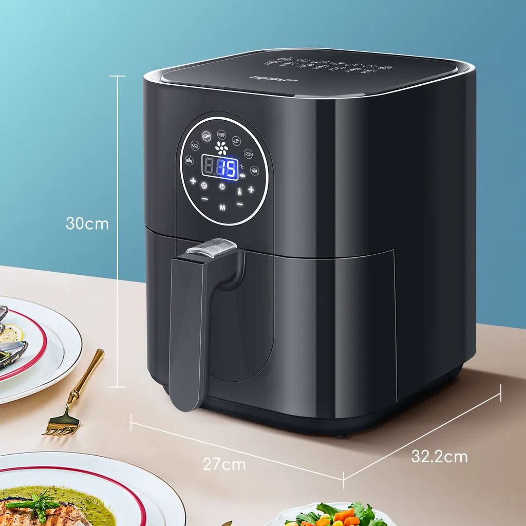 Aigostar Mini Cube -3,5L, 7 In 1 Heißluftfritteuse Heisluft Airfryer Mit Schneller Luftzirkulation Und 60 Min Timer, Auto-Off Sicherheitssensoren Fritteuse, Antihaft-Korb, Schwarz 10 Aigostar Mini Cube -3,5L, 7 In 1 Heißluftfritteuse Heisluft Airfryer Mit Schneller Luftzirkulation Und 60 Min Timer, Auto-Off Sicherheitssensoren Fritteuse, Antihaft-Korb, Schwarz – Bild 9