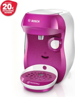 Bosch TASSIMO HAPPY Wild Purple +20 € Gutschein 1400 Watt 0,7 Liter Wassertank -Bosch Verkäufe fd1a01907953b86199fdb209885b60ff