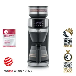 SEVERIN FILKA Vollautomat Für Filterkaffee Mit Glaskanne KA 4850 Aus Edelstahl, Matt-schwarz Edelstahl-gebürstet -Bosch Verkäufe fe61dbebc65bb660ac84317f3cff80cf