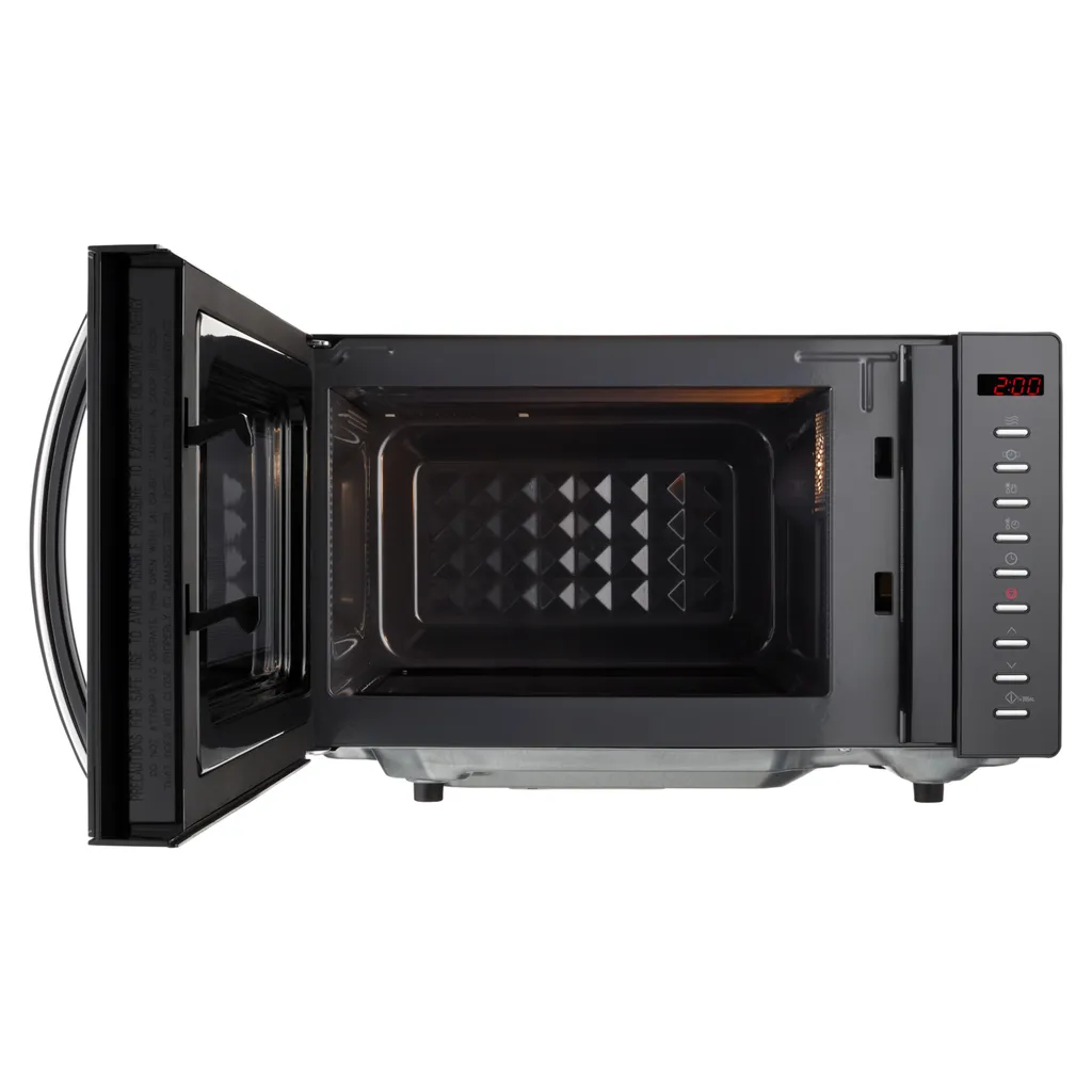 MEDION 2 In 1 Mikrowelle (20 Liter, 700 Watt, 5 Leistungsstufen, 8 Programme, Auftaufunktion, Flachbett, MD10744) Schwarz 5 MEDION 2 In 1 Mikrowelle (20 Liter, 700 Watt, 5 Leistungsstufen, 8 Programme, Auftaufunktion, Flachbett, MD10744) Schwarz – Bild 3