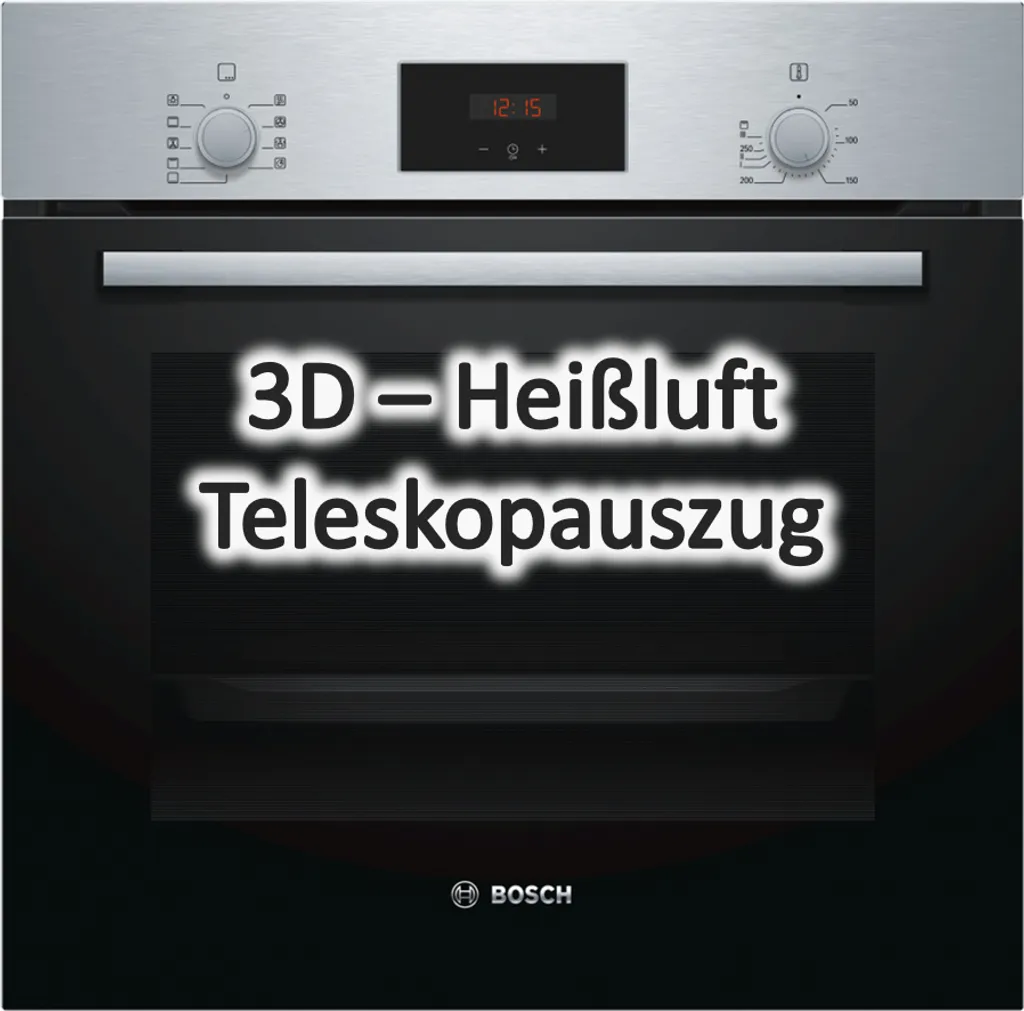 BOSCH Backofen HBF114 Mit PKM Induktionskochfeld IN4-2FZS Autark, 60cm 4 BOSCH Backofen HBF114 Mit PKM Induktionskochfeld IN4-2FZS Autark, 60cm – Bild 2